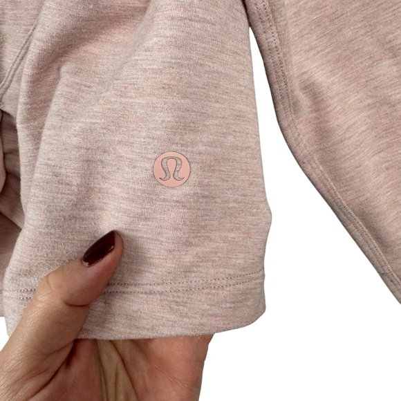 LULULEMON Tuck and Gather‎ Pullover Light Pink Knot Tie Flawed Size 4 Yoga - Picture 6 of 12